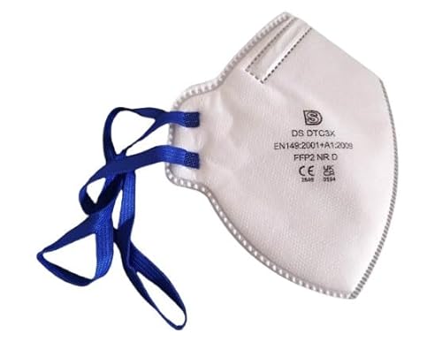 FFP2 NRD Maske 20 Stk. Verstellbares Kopfband Höchster Schutz durch Dolomitstaubprüfung Schaumstoffpolsterung Einzelverpackung im Polybag Zertifizierter Atemschutz EN149 2001 A1 2009 EU2016 425