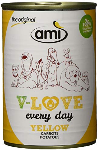 AM Veganes Nassfutter für Hunde V-Love Yellow 12er Pack 12 x 400 Grams