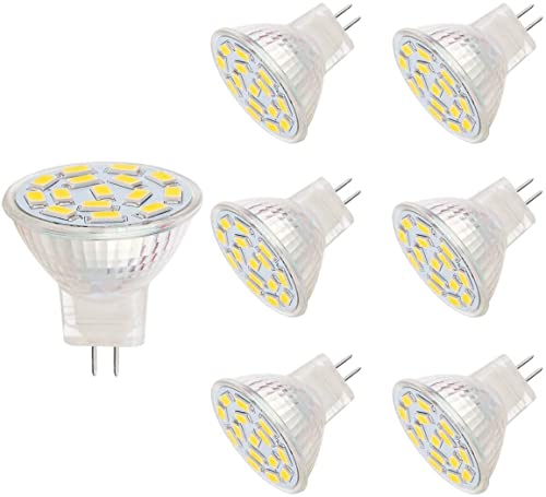 MR11 LED-Glühbirnen 12 V 3.5 W MR11-Glühbirnen gleich 25 35 W Halogen-Spot-Lampen GU4.0-Sockel warmweiß 3000 K 6 Stück