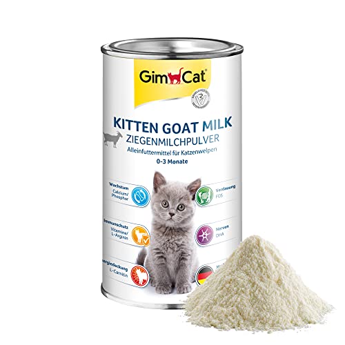 GimCat Kitten Goat Milk - Ziegenmilchpulver als Alleinfutter für Katzenbabys bis zum 3. Monat - 1 Dose 1 x 200 g