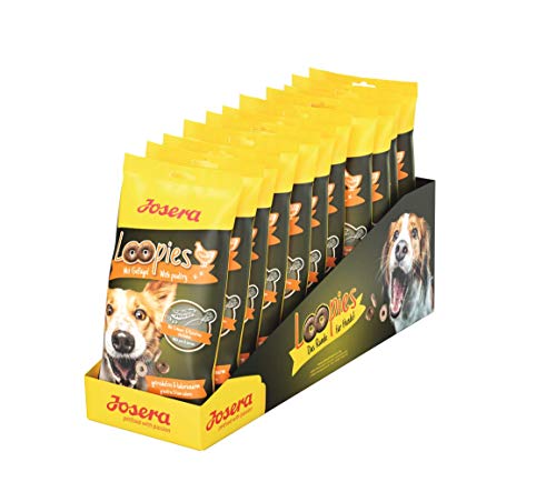 JOSERA Loopies mit Geflügel 11 x 150 g getreidefreie Hundeleckerlis mit wenig Fett Super Premium Qualität ohne Zucker 11er Pack