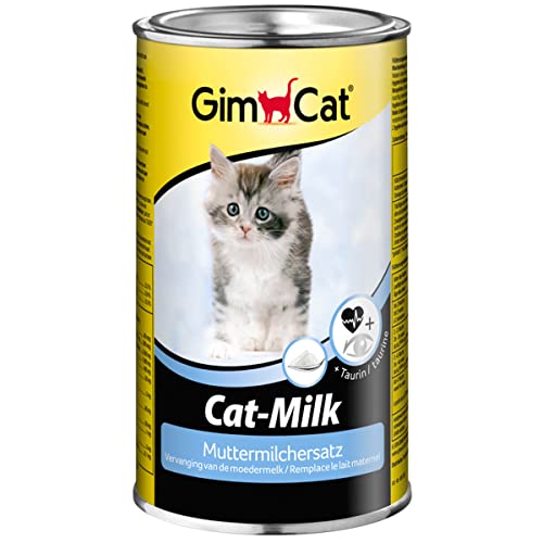 GimCat Cat-Milk Muttermilchersatz - Vitaminreiche Katzenmilch mit Taurin und Calcium - 1 Dose 1 x 200 g