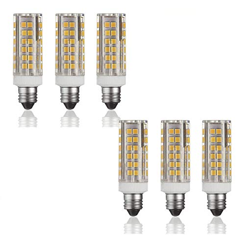 10 W E11 Mini-Keramik-Mais-Glühbirnen 6er-Pack 102 LEDs 2835 SMD 1000 lm dimmbare LED-Maisbirne 100-W-Äquivalent für Deckenleuchte Wandleuchte usw. AC 110 120 V