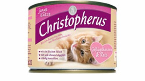 Allco Christopherus junge Katze Geflügelherzen Reis 6 x 200 g