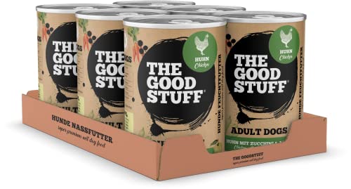 THE GOODSTUFF Nassfutter für Hunde Huhn Zucchini Adult - 6er Pack 6 x 800gr