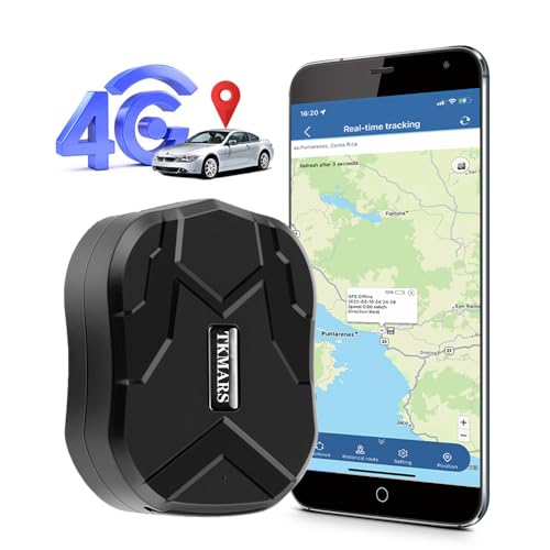 TKMARS 4G stark magnetisch wasserdicht mit kostenloser APP Web ohne ABO Anti Verlust Echtzeit Ortungsgerät für Fahrzeug LKW Flotte TK905B