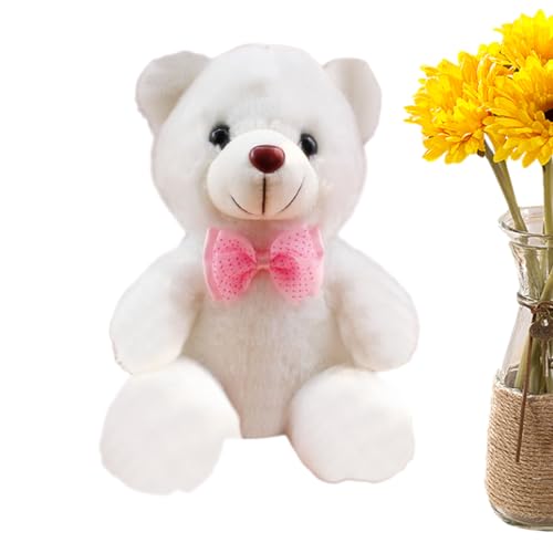 Generisch Plüschtier Nachtlicht Leuchtendes Weißes Kuscheltier Plüschbär Für Mädchen Zuhause Wohnzimmer Kinderzimmer Reisen