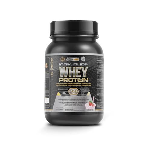 Whey Protein Isolate Mit Kollagen Magnesium Protein ISO 100% rein Whey Protien Pulver Baut saubere Muskelmasse auf Hilft bei der Regenerierung von Faserstoffen 30 Einnahmen