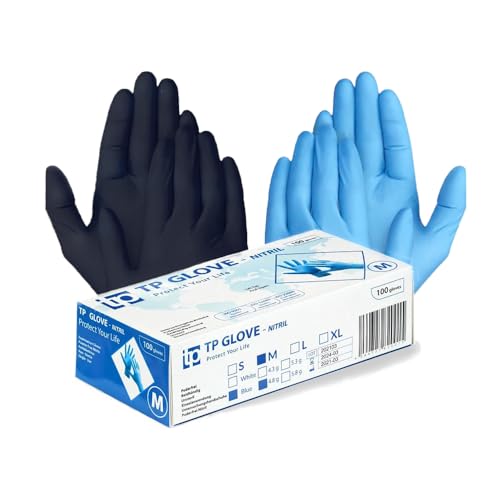 Gedikum 100x Untersuchungshandschuhe ohne Latex unsteril disposible gloves Blau. S M