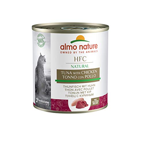 almo nature HFC Natural- Nassfutter für Hunde - mit Thunfisch und Huhn 12er Pack 12 x 290 g