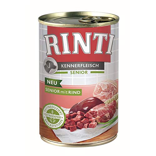 Rinti Kennerfleisch Senior Rind 400g - Sie erhalten 12 Packung en Packungsinhalt 0 4 kg