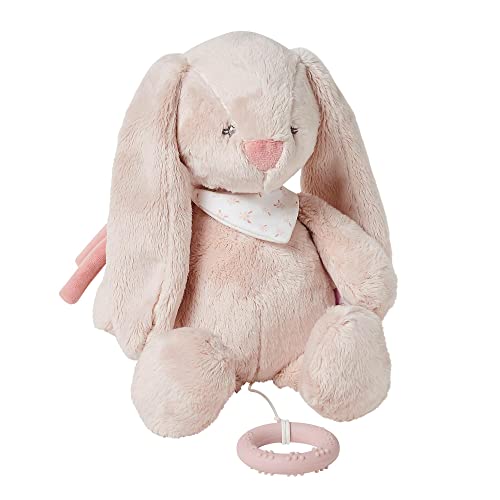 Nattou aus Polyester Kaninchen Pomme Wiegelied La Le Lu Ring Ca. 30 cm Alice Pomme Altrosa
