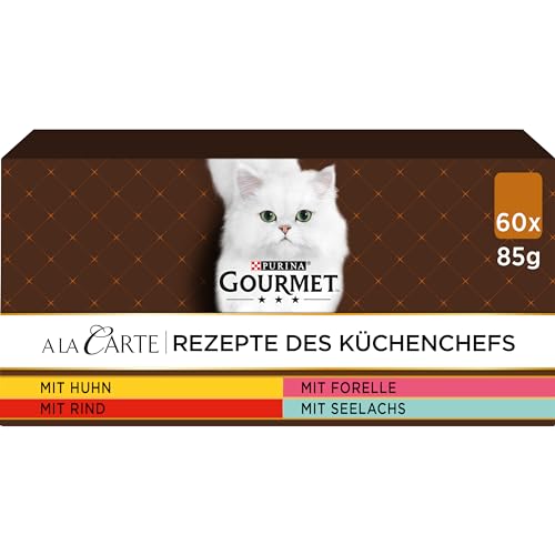  PURINA A la Carte Katzenfutter nass Sorten Mix 60er Pack 60x 85g