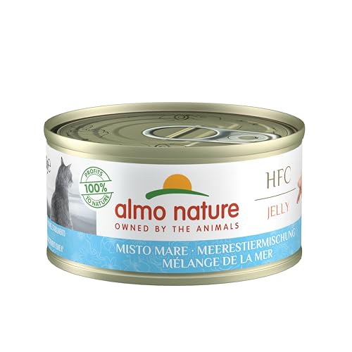 Almo Nature HFC Jelly Katzenfutter nass -Meerestieremischung 24er Pack 24 x 70g