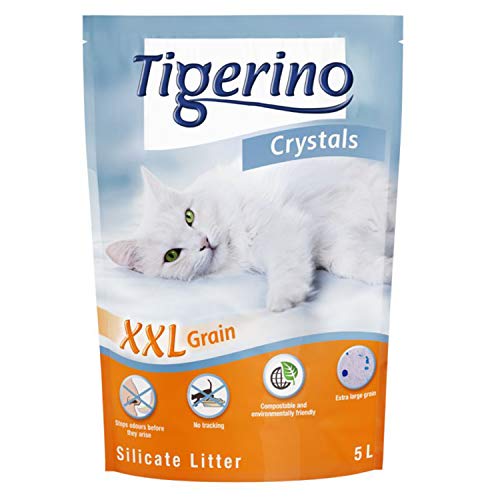 Tigerino Crystals Silikat XXL Katzenstreu - 6 x 5 Liter