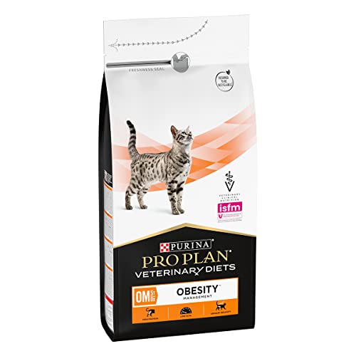 Purina PRO PLAN Veterinary Diets OM St Ox Obesity Management Katze 1500 g Trockenfutter für Katzen Zur Unterstützung bei Gewichtsproblemen Hoher Proteingehalt