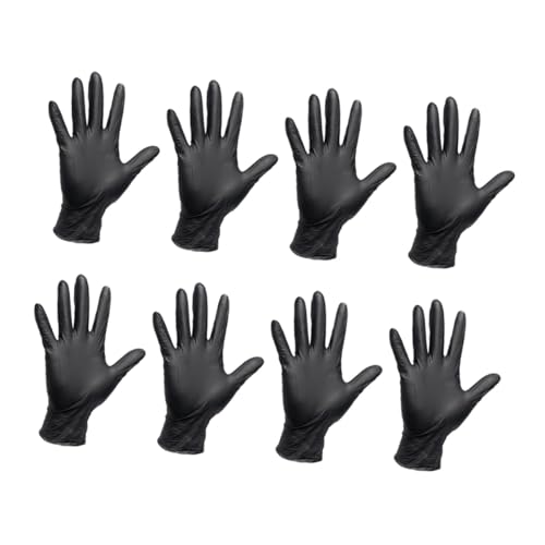 SOIMISS 20stücke Nitrilhandschuhe Einweghandschuhe Schutzhandschuhe Mehrzweckhandschuhe Schwarz Antistatisch Für Allergiker Mit Spenderbox Für Lebensmittelzubereitung Haarefärben Reinigen