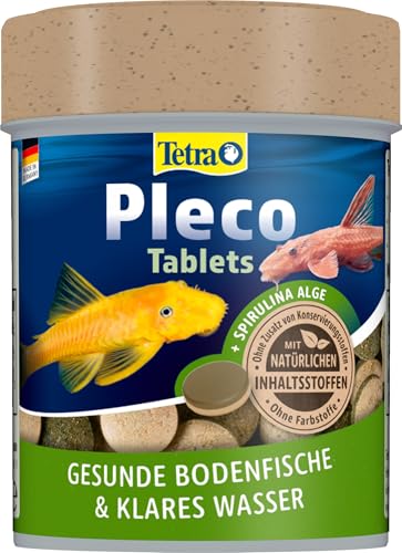 Tetra Pleco Tablets Nährstoffreiches für alle pflanzenfressenden Bodenfische z.B. Welse 275 Tabletten Dose