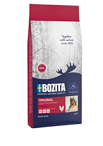 BOZITA Original Hundefutter   12   nachhaltig produziertes Trockenfutter für erwachsene Hunde   Alleinfuttermittel