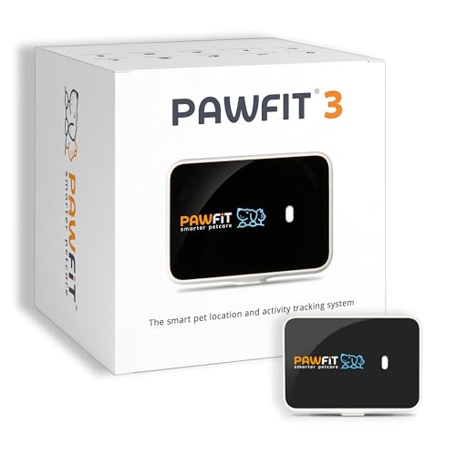 Pawfits 3-GPS-Tracker für Hunde und Katzen Live-Satellitenortung Weltweit Weglaufalarm intelligentes Warnsystem Fernsprachbefehle Wasserdicht Aktivitätstracking Für Alle Halsbänder