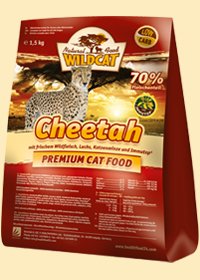 Cheetah Trockenfutter für Katzen mit Wild 500g Packung Wildcat