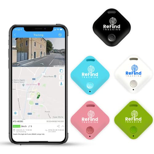 ReFind R4 Smart Tracker für Android und iPhone. Mini GPS-Tag Bluetooth 5.Empty Schlüsselfinder. Samsung AirTag Alternative für Schlüssel Haustiere Geldbörsen und Gepäck Weiß