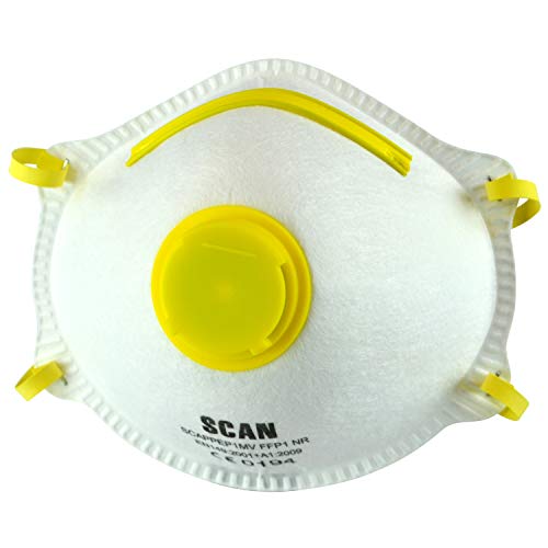 SCAN Moulded Disposable Mask Valved Ffp1 Protection box 10