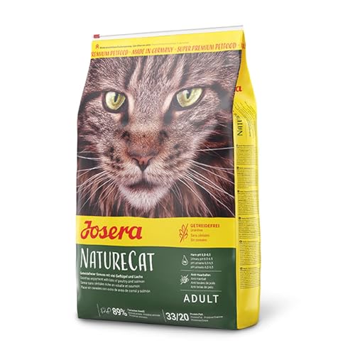 JOSERA Naturelle getreidefreies Katzenfutter moderatem Fettgehalt ideal für sterilisierte Super Premium Trockenfutter für ausgewachsene 2kg 1er Pack