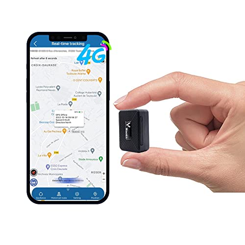Winnes Mini GPS Tracker 4G TK913 Real Time Tracking GPS Locator mit 1500mAh Batterie Wasserdicht Magnetisch Anti-Verlust GPS Finder für Kind Koffer Handtaschen Wertvoll