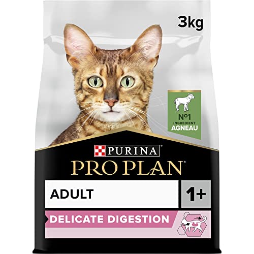 PRO PLAN Delicate Reich an Lamm 3 kg Trockenfutter für ausgewachsene Katzen
