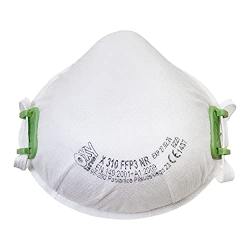 Oxyline 10x NR Atemschutzmaske Halbmaske Staubmaske ohne Ventil Produziert in der EU CE 1437