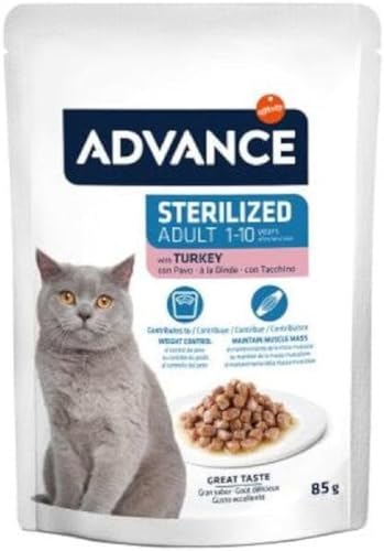  Nassfutter für Erwachsene Katzen sterilisiert mit Türkei 85 g