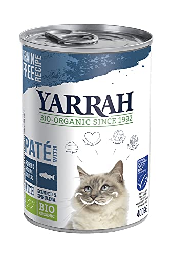 Yarrah Bio Bio Katzen Pat Fisch mit Spirulina Seetang 2 x 400 gr
