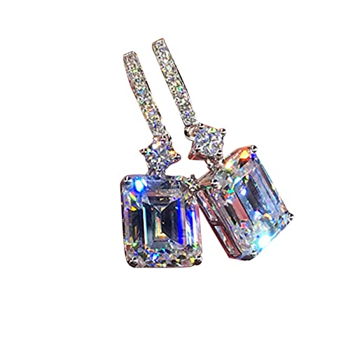 Lomhmn Diamant Paar Geschenk Frauen Synthetische Eine Hochzeit Schmuck von Ohrringen Clip auf Kleine Einheitsgröße Perle Kein Edelstein