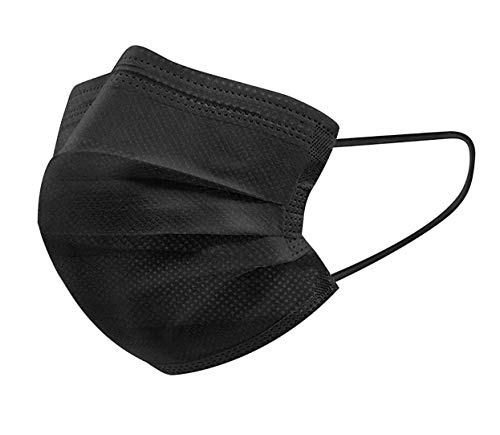 iCOOLIO medizinisch Medizinische medizinisch einwegmasken schwarze Gesichtsmaske 50 Stück schwarz