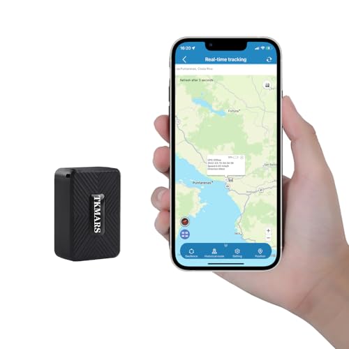 TKMARS TK913 Mini 1500mAh Akku magnetisches Ortungsgerät funktioniert über SMS APP Webplattform Sender verschiedenen Alarmmodi geeignet für Koffer Kinder