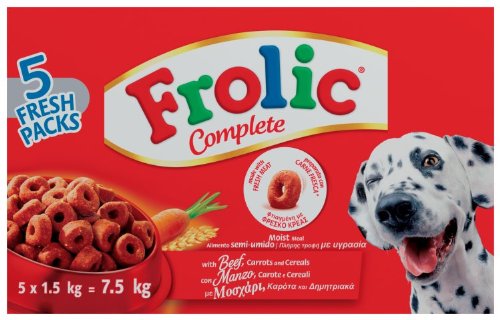 frolic trocken mit rind, karotten und getreide 7,5kg - hundefutter