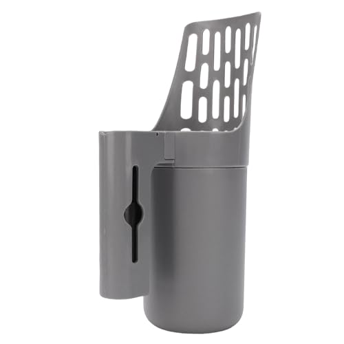 Dpofirs Katzenstreuschaufel mit Halter Effizient Große Kapazität 2 in 1 Streuschaufel für Box für Katzenbesitzer Kunststoff