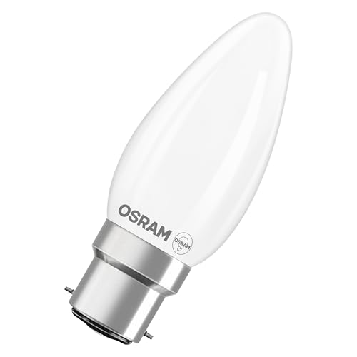 Osram LED-Lampe Star Kerzenform B25 Filament 2700 K warmweiß 1 8 W B22d matt 250 lm 15.000h für Tischleuchten dekorative Einbauten