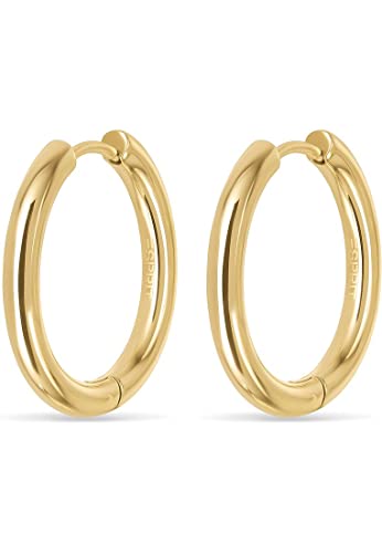 ESPRIT Damen-Creolen Edelstahl One Size Gelbgold 32022952