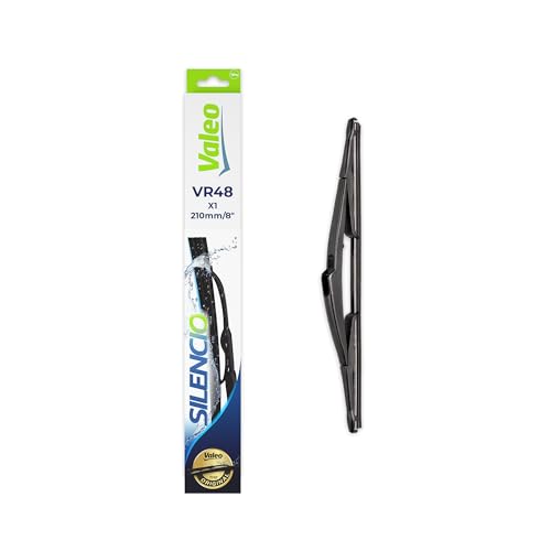VALEO Silencio Wischer - VR48 - Ganzjährig Beständig widerstandsfähig perfekte Passgenauigkeit - Konventionelles Wischblatt 210mm - Hinten - Beinhaltet 1 Wischblatt - 574590