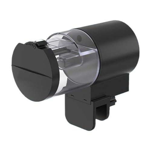 Vmiorzq Automatischer Fischfutterautomat - 100 Milliliter Flockenspender - Feuchtigkeitsgeschützt Zeitgesteuert Für Reise Außenteich Aquarium Betta Schildkröte Garnele