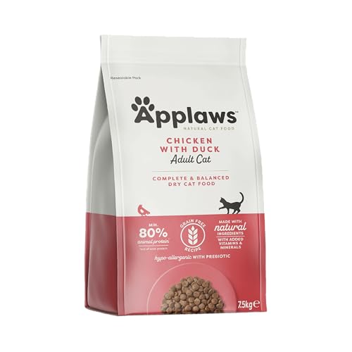 Applaws Katzentrockenfutter Adult Huhn mit Ente getreidefrei und komplett 7 5 kg 1 Packung