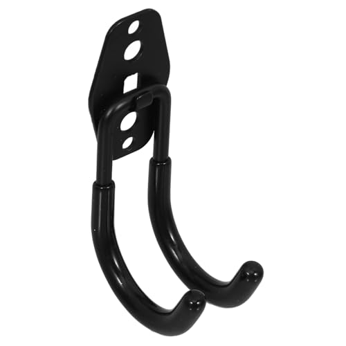 Abaodam Schwerer Eisen schlauchhalter Stabiler Wasserhaken Wandmontage Gartenschlauch Aufhängung Robust für Garten und Heim in Schwarz