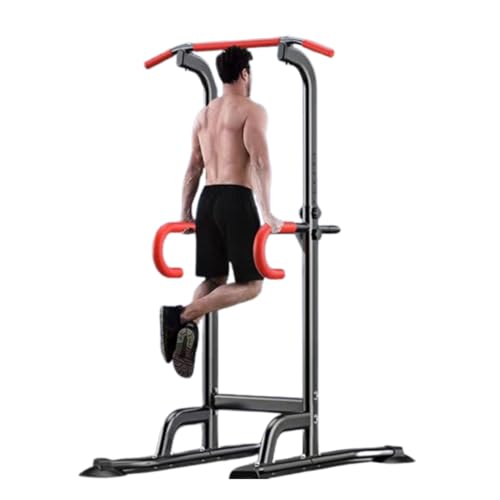 Verstellbarer Power-Tower für Klimmzüge und Dips 299 kg Kapazität Heim-Fitnessgerät für Ganzkörpertraining