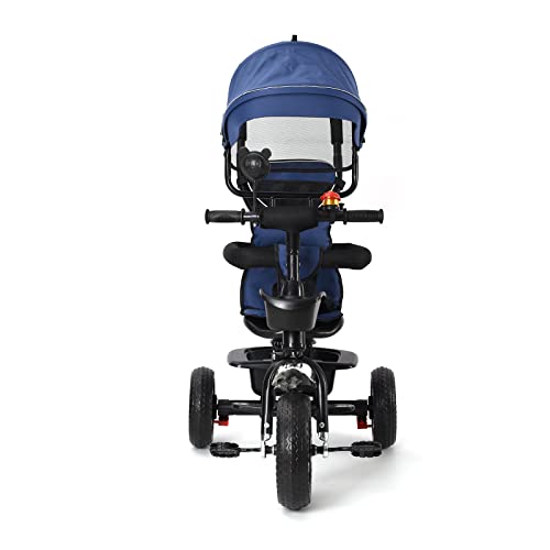 LANTUS 4 1 Tricycle für 12 5 Abnehmbarer Sonnendach Dreiräder Jogger Dachfenster Sicherheitsgurte Freilaufrad
