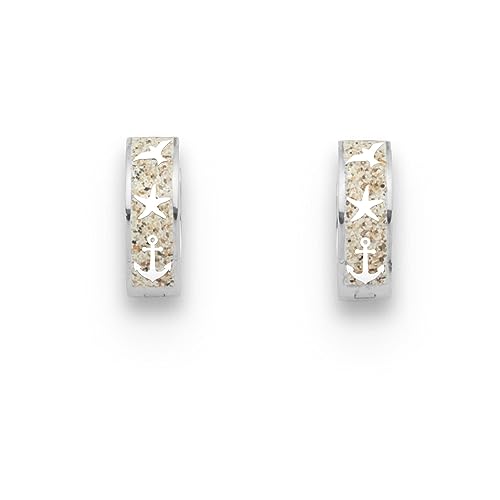 DUR Schmuck Creole MARITIM Strandsand Silber 925 - rhodiniert O5423