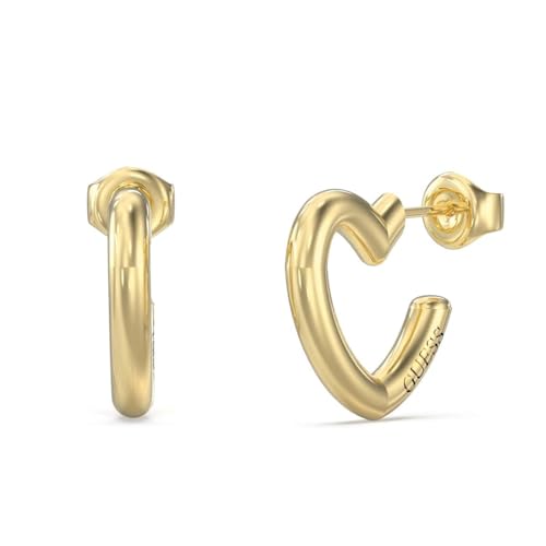Guess Damen-Ohrringe Herz Creolen Goldfarben JUBE05535JWYGT U