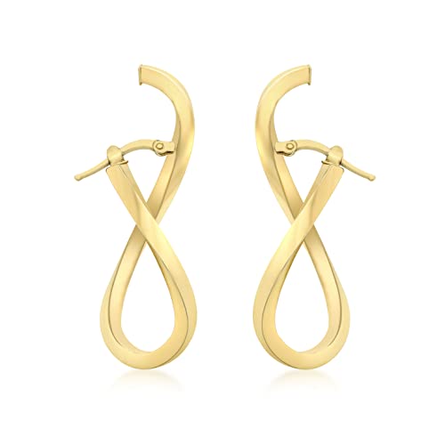CARISSIMA Damen-Ohrringe 9 karat gelb Gold Figure of Eight Wavy Creole - 1.53.2789