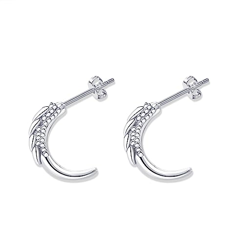 Krallen-Ohrringe Sterlingsilber Gothic-Drachen-Klauen-Creolen Ohrstecker Wikinger-Ohrringe Punk-Schmuck Geschenk für Frauen